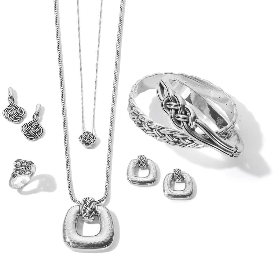 Interlok Woven Post Drop Earrings Interlok Woven Post Drop Earrings -Fashion-Accessories-Brighton interlok woven post drop earrings silver 1 d20bcbd0 133d 4902 a450 34a465d927db