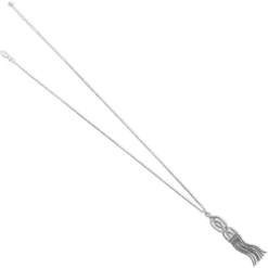 Intertwine Fringe Convertible Necklace -Fashion-Accessories-Brighton intertwine fringe convertible necklace silver 2 8f207edd 4a83 4048 92af 7eca4f94f24c