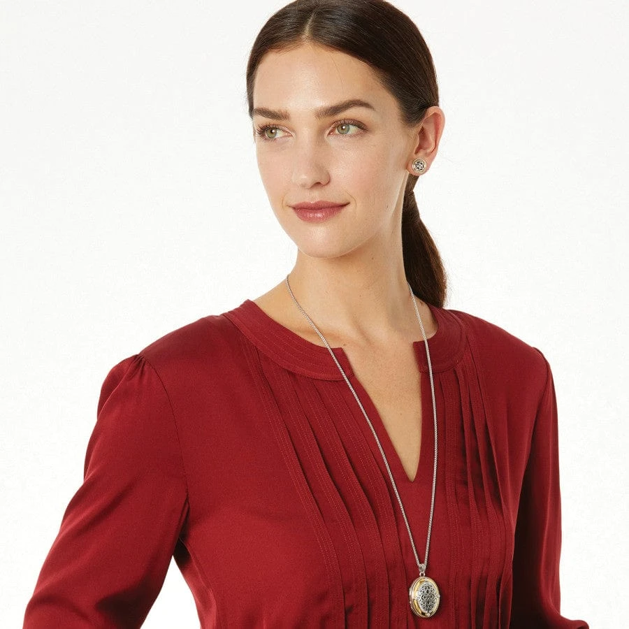 Intrigue Convertible Locket Necklace Intrigue Convertible Locket Necklace -Fashion-Accessories-Brighton intrigue convertible locket necklace silver gold 4 6c2878f6 73d6 4a9f a918 2bb9fb1dd1c9