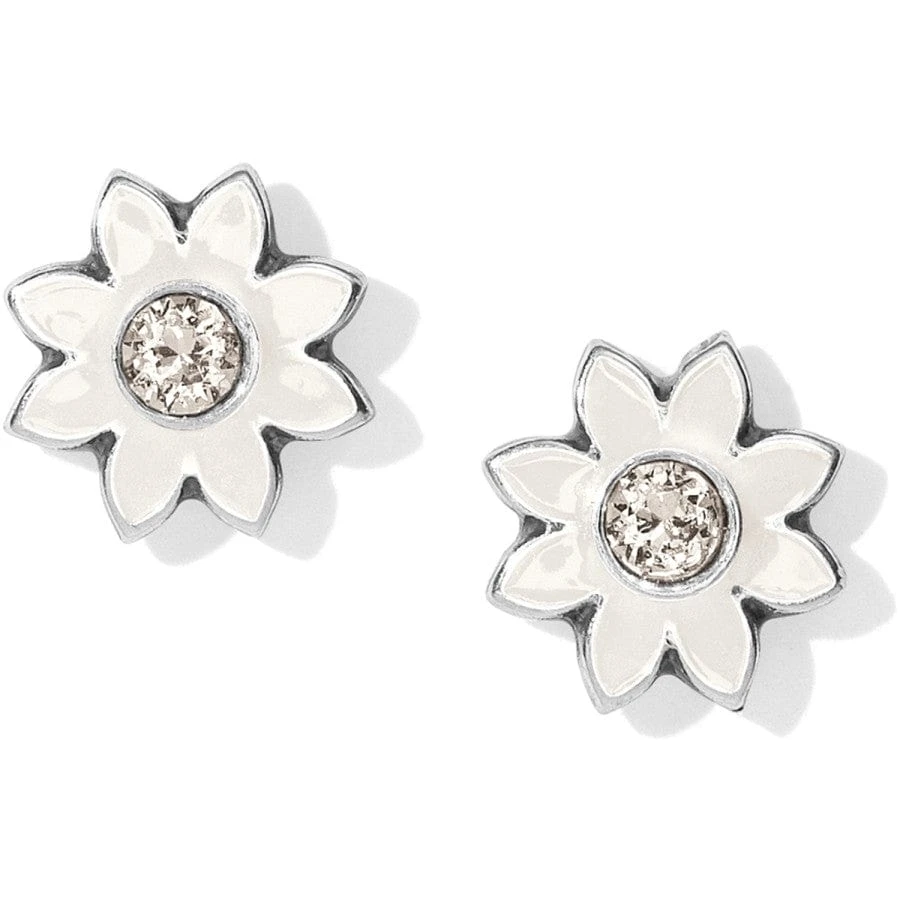 Jasmine Mini Post Earrings Jasmine Mini Post Earrings -Fashion-Accessories-Brighton jasmine mini post earrings silver white 0 53219fdc a6f5 4aa4 b816 3c0085fc33b2
