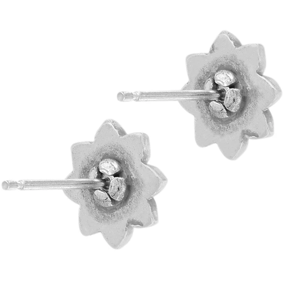 Jasmine Mini Post Earrings Jasmine Mini Post Earrings -Fashion-Accessories-Brighton jasmine mini post earrings silver white 1 ec0a7637 e80e 467e 9d97 140234c9564e