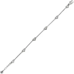 Kiss & Tell Anklet -Fashion-Accessories-Brighton kiss tell anklet silver 2