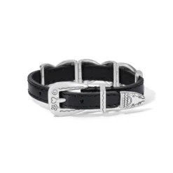 Kriss Kross Etched Bandit Bracelet -Fashion-Accessories-Brighton kriss kross etched bandit bracelet black 1 6ed20b44 c55a 4813 a667 8f35a00c9ed4