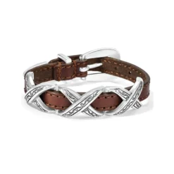 Kriss Kross Etched Bandit Bracelet -Fashion-Accessories-Brighton kriss kross etched bandit bracelet brown 0 637a3c50 3be9 4604 bee5 eb570b87dd04
