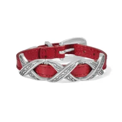 Kriss Kross Etched Bandit Bracelet -Fashion-Accessories-Brighton kriss kross etched bandit bracelet lipstick 0 4c015a39 a6e9 44ec b5a5 529c02117fa3