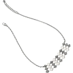 Lanakai Reversible Bib Necklace -Fashion-Accessories-Brighton lanakai reversible bib necklace silver white 2 e01d1659 c4b6 43a0 8f2b 84361c8a8226