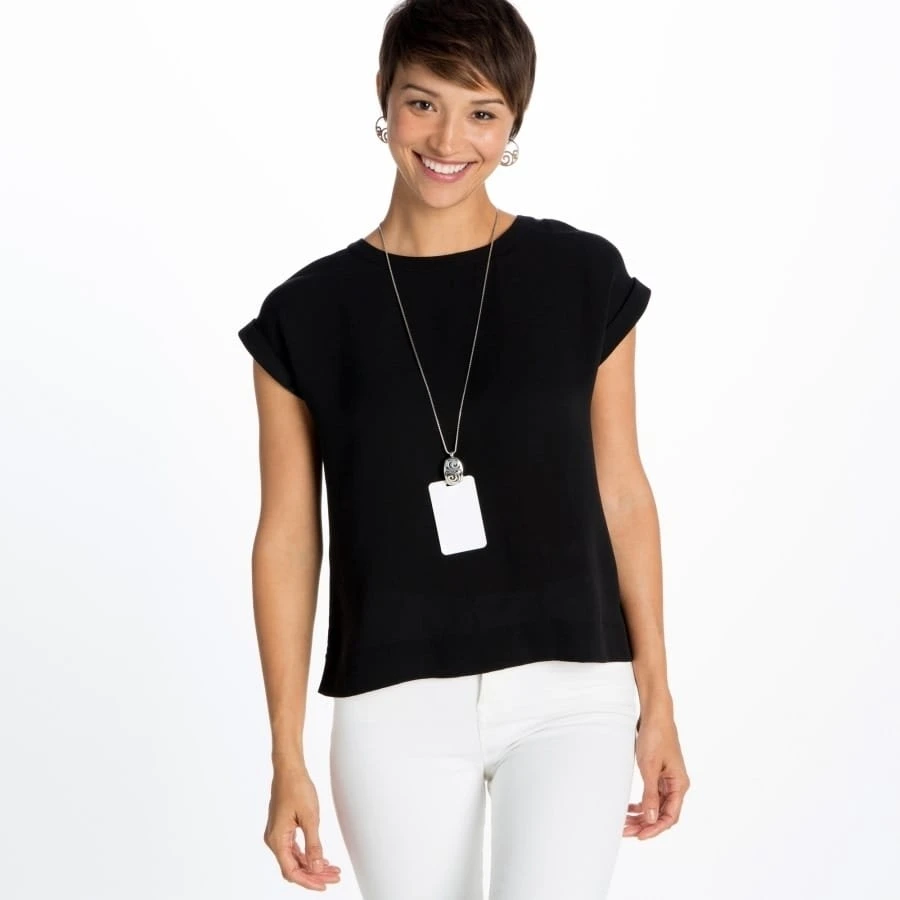 London Groove Badge Clip Necklace London Groove Badge Clip Necklace -Fashion-Accessories-Brighton london groove badge clip necklace silver 3 55949298 5c6d 495f 9df2 24079fea5b34