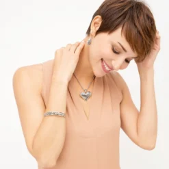 Love Affair Bangle -Fashion-Accessories-Brighton love affair bangle silver 2 ac9c6d06 0755 42bb 9768 c0536537a8c7