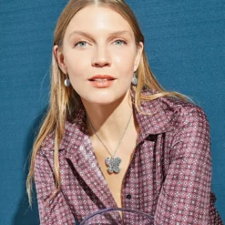 Love Affair Butterfly Necklace -Fashion-Accessories-Brighton love affair butterfly necklace silver 2 09063861 1256 4a4d a647 4ee36e21d3d1