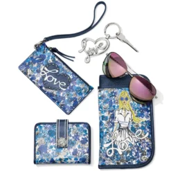Love Bouquet Double Eyeglass Case -Fashion-Accessories-Brighton love bouquet double eyeglass case midnight 3