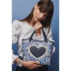 Love Bouquet Small Tote -Fashion-Accessories-Brighton love bouquet small tote midnight 3 31e082a3 4e53 423c bf4d d4790fea6b95