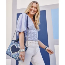 Love Bouquet Small Tote -Fashion-Accessories-Brighton love bouquet small tote midnight 4 ec75e4c7 0bb0 4f6b a157 af200d30b35c