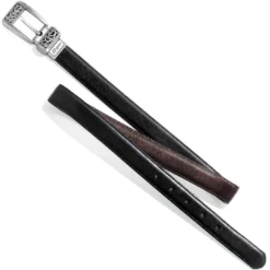 Mantilla Reversible Belt -Fashion-Accessories-Brighton mantilla reversible belt black bronze 5