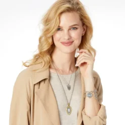 Medaille Crest Necklace -Fashion-Accessories-Brighton medaille crest necklace gold silver 3 58480452 46e6 4cbd a36f 526f6bfa9b04