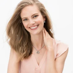 Meridian Linx Petite Heart Necklace 3 Meridian Linx Petite Heart Necklace -Fashion-Accessories-Brighton meridian linx petite heart necklace silver 3 824aaaf5 ab02 4331 b470 e88108e1e048