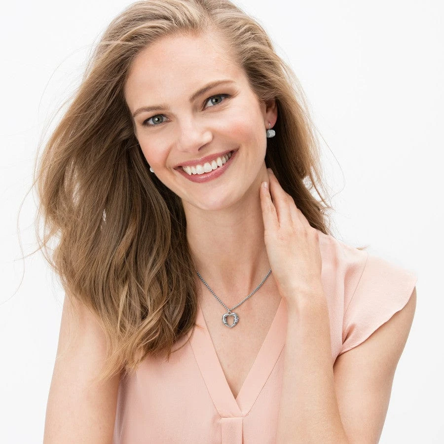 Meridian Linx Petite Heart Necklace Meridian Linx Petite Heart Necklace -Fashion-Accessories-Brighton meridian linx petite heart necklace silver 3 824aaaf5 ab02 4331 b470 e88108e1e048