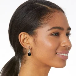 Neptune's Rings Black Agate Teardrop Earrings -Fashion-Accessories-Brighton neptune s rings black agate teardrop earrings black 2 d19baabc deb9 459d b06a 91a0fd13130e