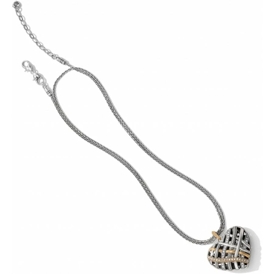 Neptune's Rings Convertible Reversible Heart Necklace Neptune's Rings Convertible Reversible Heart Necklace -Fashion-Accessories-Brighton neptune s rings convertible reversible heart necklace silver 2 b3df5034 f7db 4d79 a773 a9e1a12e099d