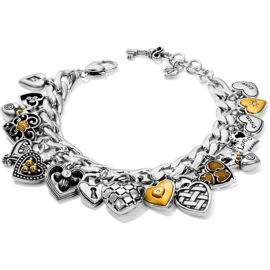 One Heart Charm Bracelet One Heart Charm Bracelet -Fashion-Accessories-Brighton one heart charm bracelet silver gold 0 84fb73ee f012 40e5 b57f 370a93088942