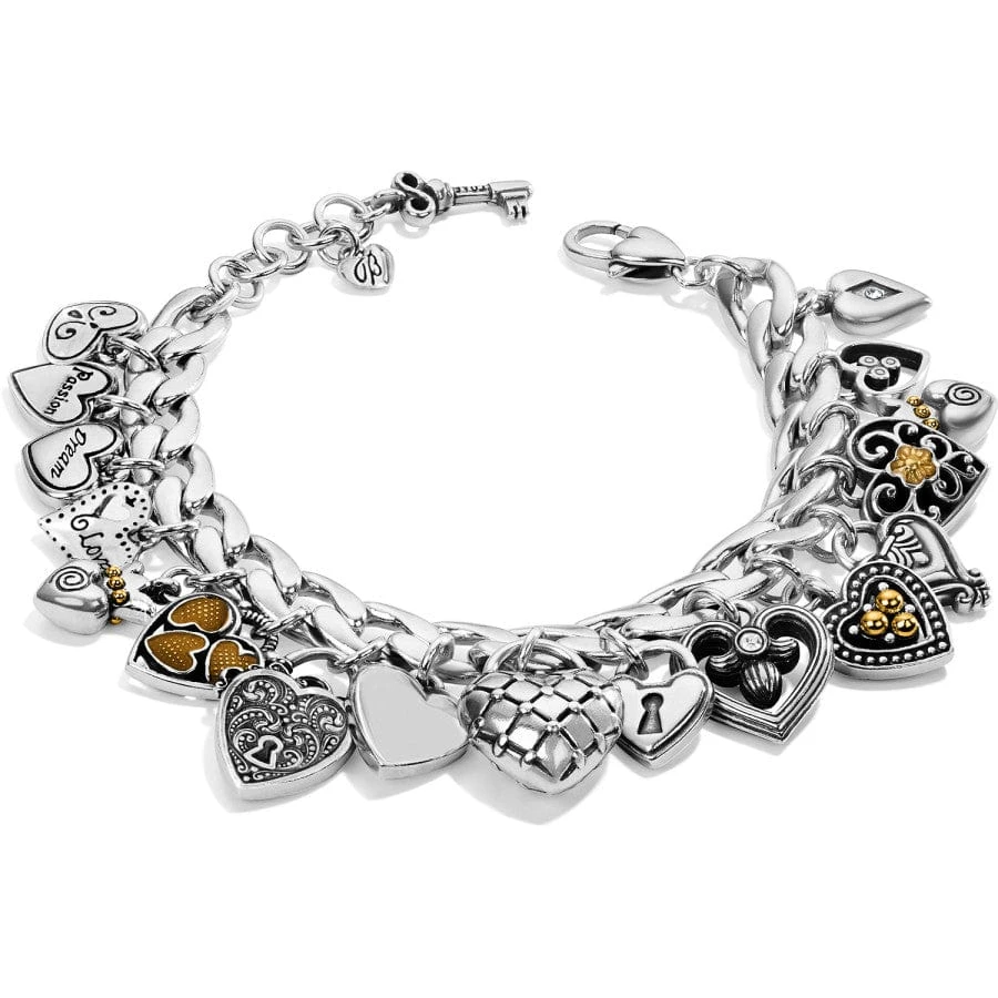 One Heart Charm Bracelet One Heart Charm Bracelet -Fashion-Accessories-Brighton one heart charm bracelet silver gold 1 118ffcfe 0696 4f28 881d e449eb71fb08