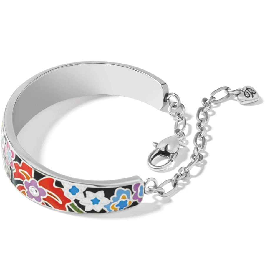 Painted Poppies Bar Bracelet Painted Poppies Bar Bracelet -Fashion-Accessories-Brighton painted poppies bar bracelet silver multi 1 baaee661 6f27 4640 8744 d1df4e8d8d86