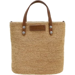 Palmeria Raffia Handbag -Fashion-Accessories-Brighton palmeria raffia handbag natural blue 2 03c24e67 fc27 43f2 9bb8 ec079e98d49a