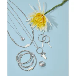 Pebble Pearl Double Link Necklace 2 Pebble Pearl Double Link Necklace -Fashion-Accessories-Brighton pebble pearl double link necklace silver pearl 2 cc988f01 620f 4948 b0cc 5602314d8a9b