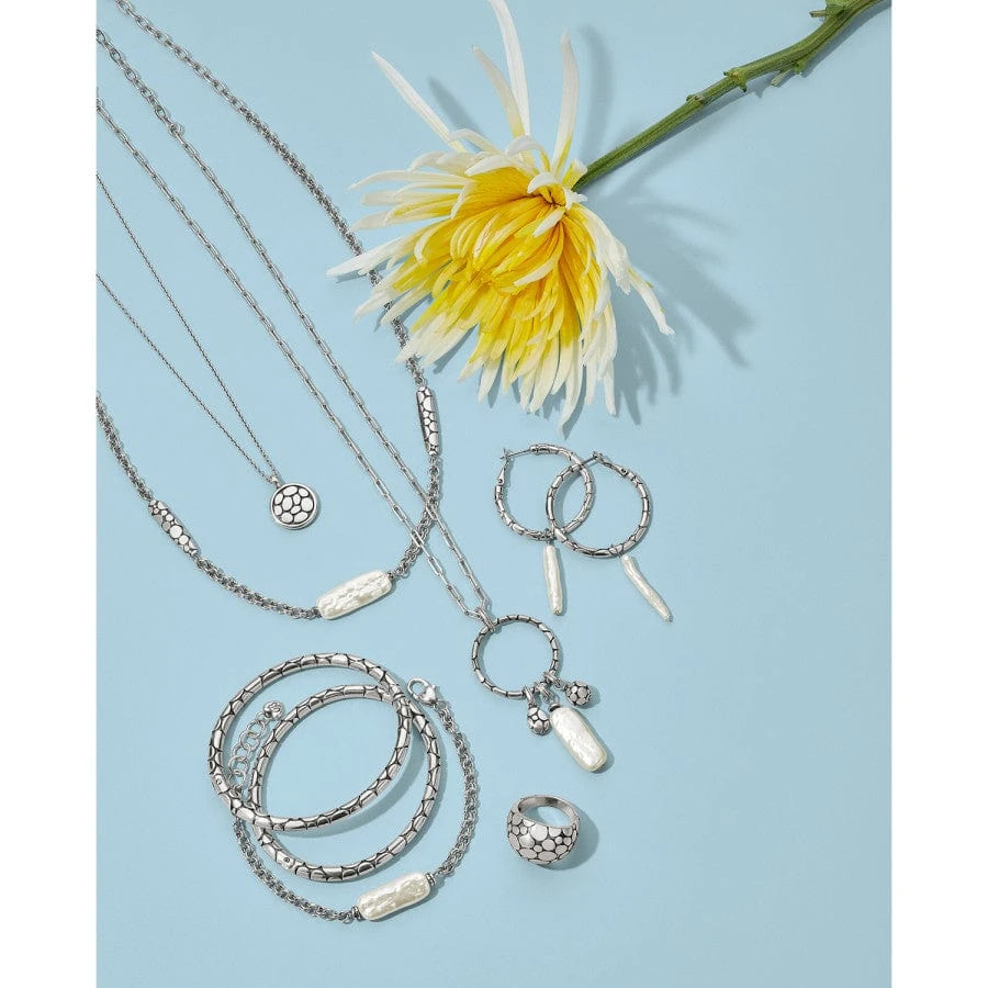 Pebble Pearl Double Link Necklace Pebble Pearl Double Link Necklace -Fashion-Accessories-Brighton pebble pearl double link necklace silver pearl 2 cc988f01 620f 4948 b0cc 5602314d8a9b