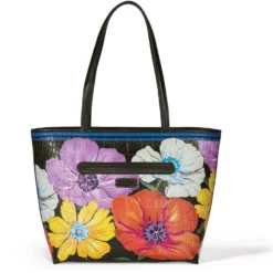 Poppie Large Tote -Fashion-Accessories-Brighton poppie large tote black multi 2 c0083fd3 fd45 4eca 9692 a7e1f7e99398