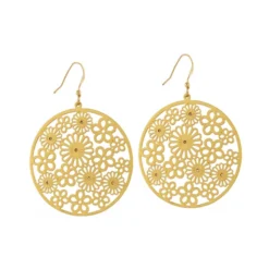 Posey Disc French Wire Earrings -Fashion-Accessories-Brighton posey disc french wire earrings gold 2 07d3f01b 7552 4006 a73c 4f970d3a477a