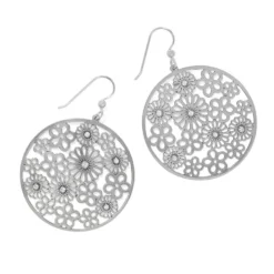 Posey Disc French Wire Earrings -Fashion-Accessories-Brighton posey disc french wire earrings silver 0 96823b42 67a2 4479 96eb 7df6065fe549