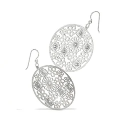 Posey Disc French Wire Earrings -Fashion-Accessories-Brighton posey disc french wire earrings silver 2 fe90d47a bdcc 407b 8923 758488132d24