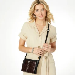 Pretty Tough City Organizer -Fashion-Accessories-Brighton pretty tough city organizer black chocolate croco 4 214f5ede 966b 4553 b912 e01261f3bf40