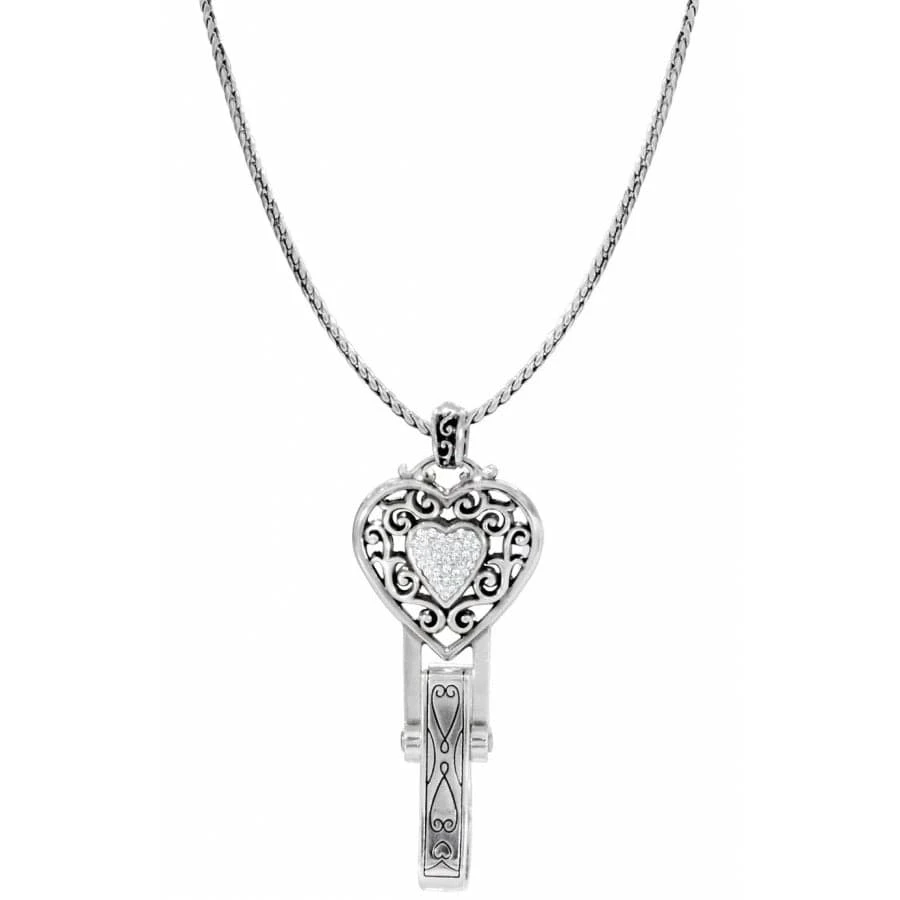 Reno Heart Badge Clip Necklace Reno Heart Badge Clip Necklace -Fashion-Accessories-Brighton reno heart badge clip necklace silver 0 6ebc17ba b57f 40fe 83ab 9dcc504ccafe