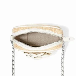 Rosie Straw Camera Bag -Fashion-Accessories-Brighton rosie straw camera bag white 1
