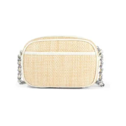 Rosie Straw Camera Bag -Fashion-Accessories-Brighton rosie straw camera bag white 2