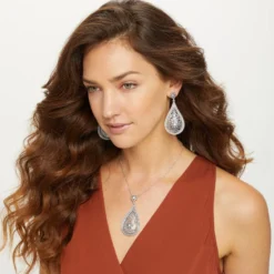 Sahuri Drop Short Necklace -Fashion-Accessories-Brighton sahuri drop short necklace silver 3 dad3066c 1b69 43eb b871 c1a46a22c5fe