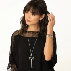 Sea Of Love Convertible Tassel Necklace -Fashion-Accessories-Brighton sea of love convertible tassel necklace silver 4 97f3516f 337c 4106 8377 4af83adde1fb