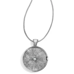 Serendipity Convertible Locket Necklace -Fashion-Accessories-Brighton serendipity convertible locket necklace silver black 2 7aacf8de d2ba 4d2c bb1c 0ca94d0aad59