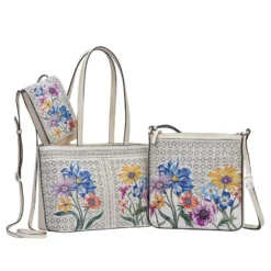 Terracina Messenger Bag -Fashion-Accessories-Brighton terracina messenger bag white multi 3