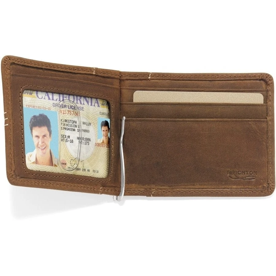 Trinidad Deep Sea Money Clip Wallet Trinidad Deep Sea Money Clip Wallet -Fashion-Accessories-Brighton trinidad deep sea money clip wallet bark 1