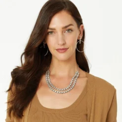 Twinkle Double Link Necklace -Fashion-Accessories-Brighton twinkle double link necklace silver 3 ef2a4137 7b04 4517 9fe9 1a81dd5350b6