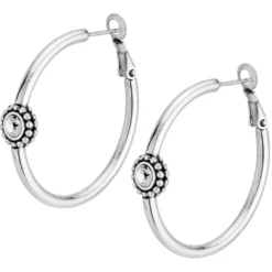 Twinkle Medium Hoop Post Earrings -Fashion-Accessories-Brighton twinkle medium hoop post earrings silver 2 bad9ca66 3de9 4499 9dd6 586ff304027e