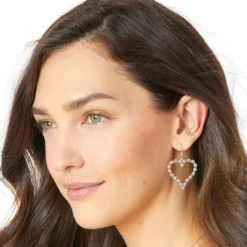 Twinkle Splendor Heart French Wire Earrings -Fashion-Accessories-Brighton twinkle splendor heart french wire earrings silver 2 0defd60b e1c3 4b59 ac0d 077811436f0a