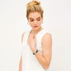 Wiltern Hinged Bangle -Fashion-Accessories-Brighton wiltern hinged bangle black silver 2 f0324e3a 742d 492d aa81 81b693b55fb2